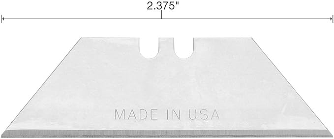Sheffield 12282 Standard 100 Utility Box Cutter Blades with Dispenser, 100 Pack Razor Blades Refills, Fits Most Utility Knifes