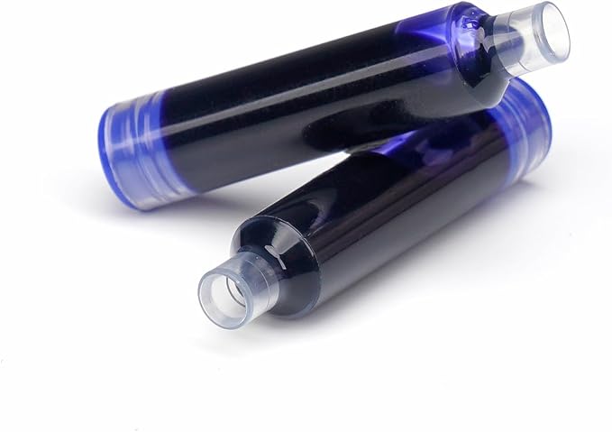 WRITECH W-1784 Cartridge Blue Ink: 16ct for Clictek Fountain Pen | Refillable Design Ink Cartridges Only for WRITECH Clictek Fountain Pens, Blue or Black Available, No leaking Smooth Writing