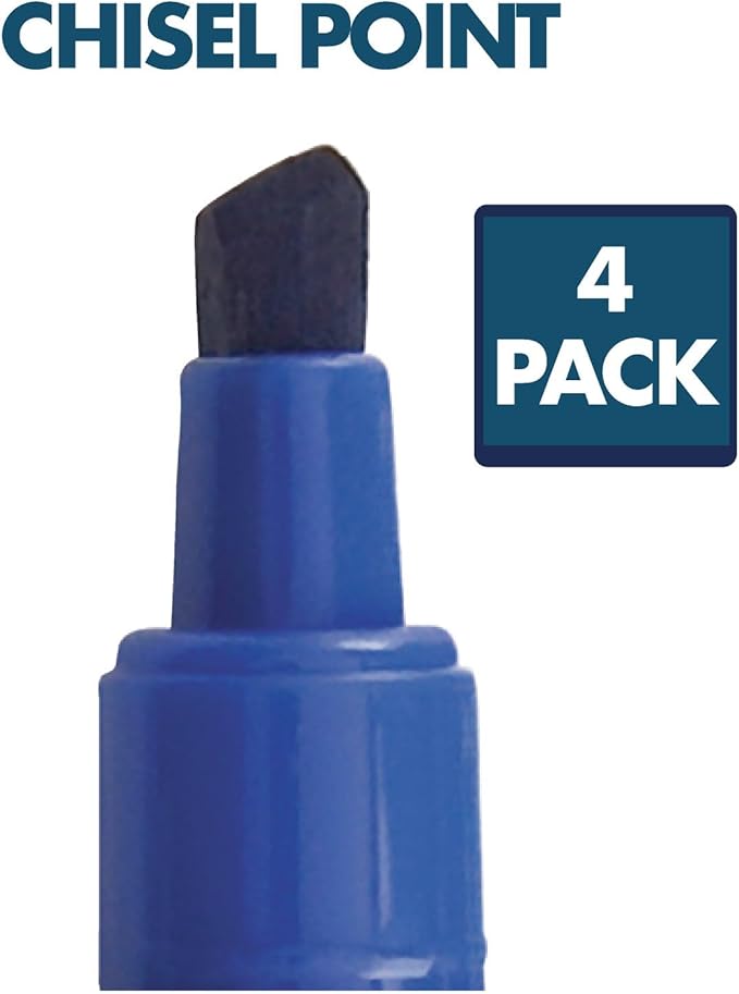 Quartet Dry Erase Markers Accessory Kit, Includes 4 Chisel Point EnduraGlide Dry Erase Markers, Whiteboard Eraser & White Board Cleaning Spray Bottle, for Teachers, Home, School & Office (5001M-4SK)