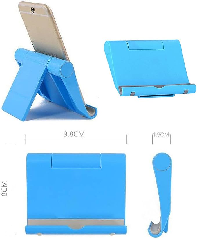 Cell Phone Stand 2 Pack, Desktop Holder for Phones & Tablets (4, Pink+Purple+Black+Blue)