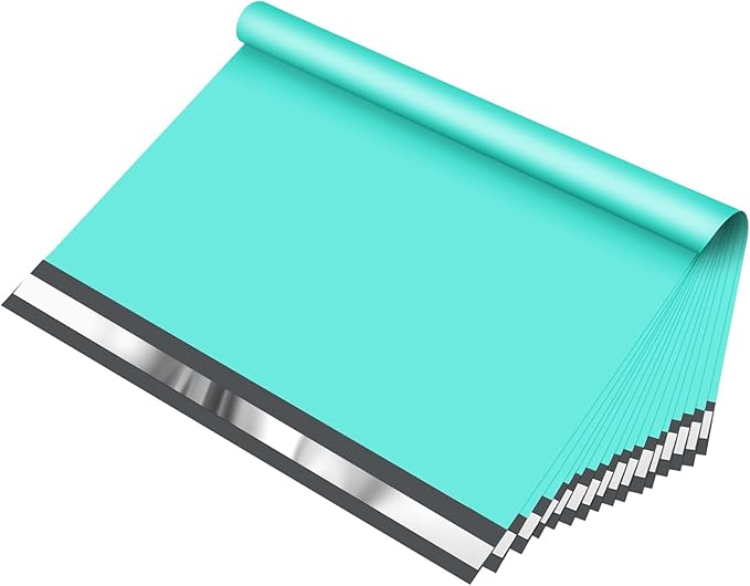 Fuxury 24x24 50pc Teal Large Poly Mailers Heavy Duty Shipping Envelops Self Sealing Envelopes Bags Enhanced Durability Multipurpose Envelopes Keep Items Safe Protected