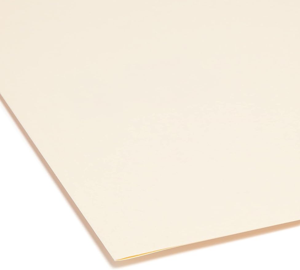Smead SuperTab Heavyweight File Folder, Oversized 1/3-Cut Tab, Legal Size, Manila, 50 Per Box (15401)