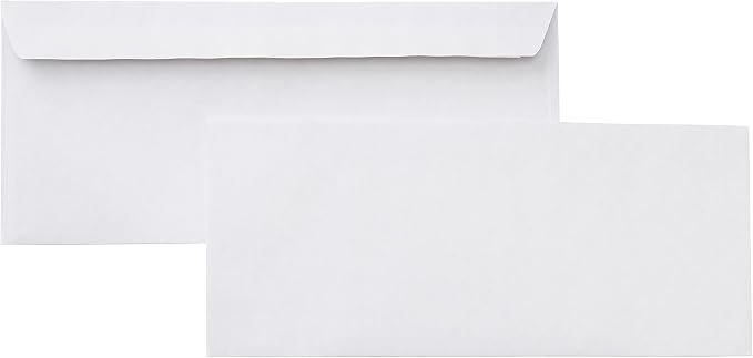 Amazon Basics #10 Security-Tinted Self-Seal Business Envelopes for Documents, Privacy, Home & Office, White, 500 Count (Pack of 5)