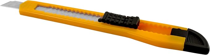 100x Bulk Small Yellow Utility Knife Box Cutters Snap Off Blade 9MM Blade