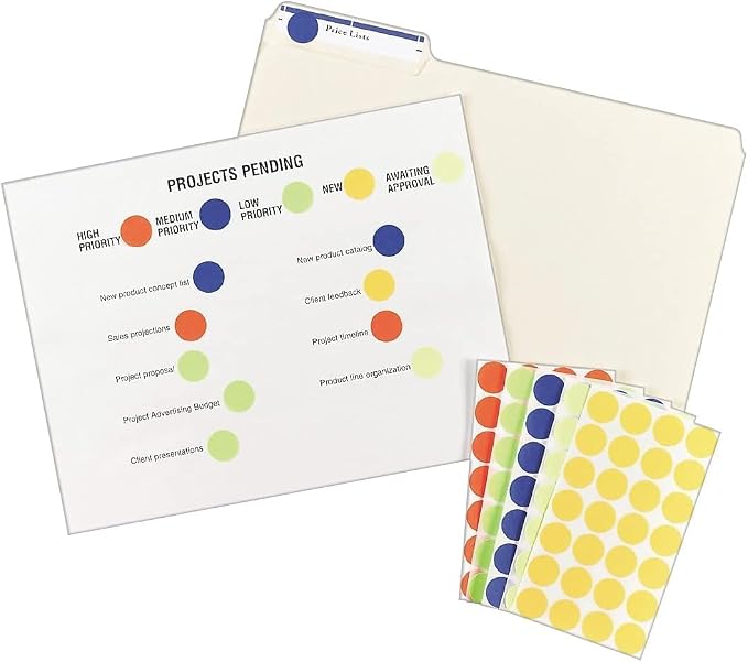Printable Self-Adhesive Removable Color-Coding Labels, 0.75" dia, Yellow, 24/Sheet, 42 Sheets/Pack, (5462), Sold as 2 Pack