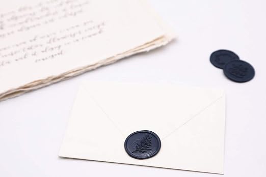 UNIQOOO Mailable Glue Gun Sealing Wax Sticks for Wax Seal Stamp - Navy Blue, Great for Wedding Invitations, Cards Envelopes, Snail Mails, Wine Packages, Gift Ideas, Pack of 8