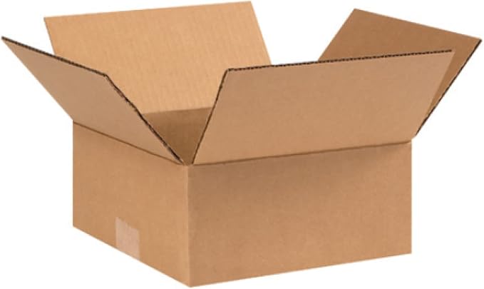 Secure Seal - 25 Pack of 9x9x3” Corrugated Cardboard Packing Shipping Mailing Moving Carton Boxes Cube