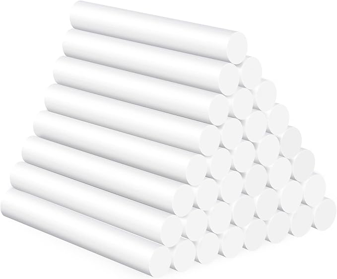 ENPOINT White Hot Glue Sticks Full Size, 36 Pcs 0.43 x 3.93 in Hot Melt Glue Adhesive EVA Sticks, EVA Crafts Glue Sticks for Arts, DIY, Home General Repair, Holiday Gift Crafts, Bonding, Decoration