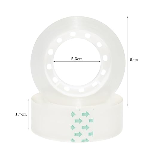 30 Rolls Transparent Clear Tape Refills for Dispenser, Sturdy Tape(Not Easily Tear), 0.7 Inch, 27.3 Yard, Perfect for Office, Home, School