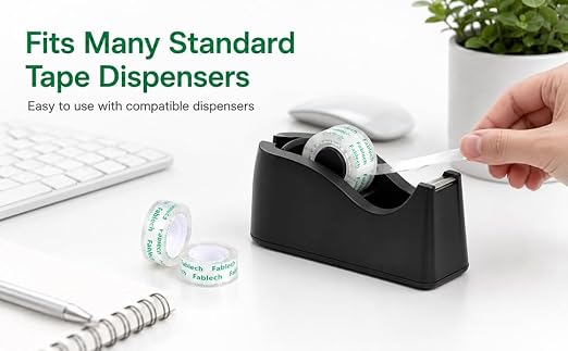 Crystal Clear Tape Refills for Dispenser, 3/4 Inch x 1000 Inch, 1 Inch Core, 36 Rolls Pack, Multi-Purpose Transparent Stationery Tape for Home, School, Office, Craft & Daily Use