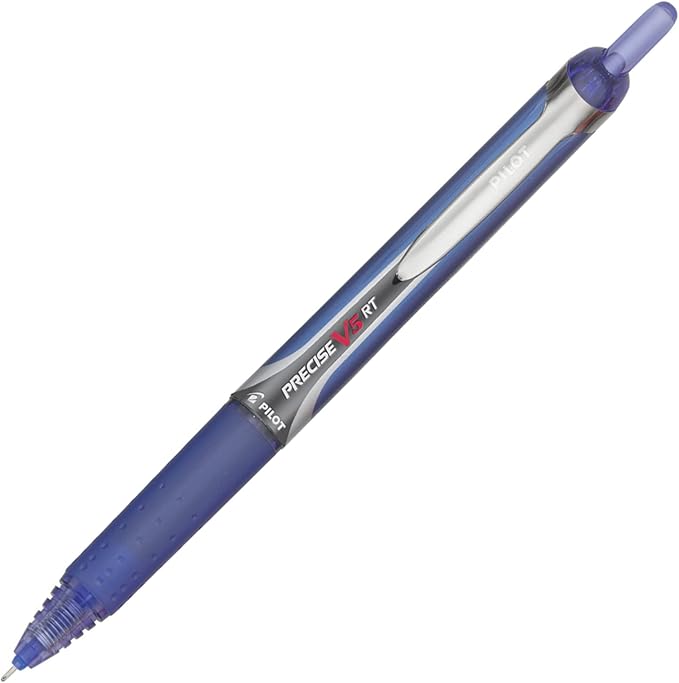 PILOT Precise V5 RT Rollerball Pens, Blue, Pack of 12
