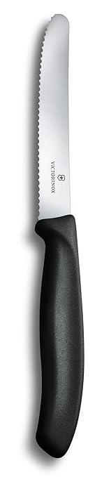 Victorinox Swiss Army 6.7833 Swiss Classic Round Tip Utility Knife Black 4.5 in