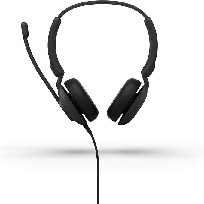 Jabra Evolve 10 Wired USB Headset with Noise-Cancelling Mic, Black | PC and Laptop Use, Easy USB-A Setup, TCO Certified, Inline Call and Volume Controls, Lightweight Design for Online Meetings