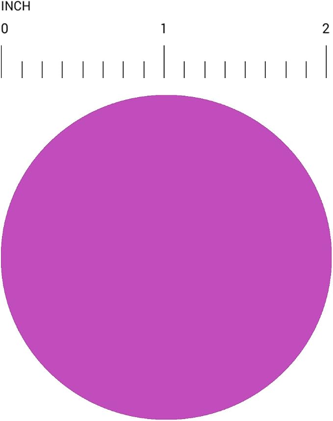 2" Dot Stickers, 6 Fluorescent Colors, 500/Roll Each Color | Assorted Round Color Coding Labels for Inventory, Warehouses, Classrooms, Crafts, Moving and Organization. Made in USA