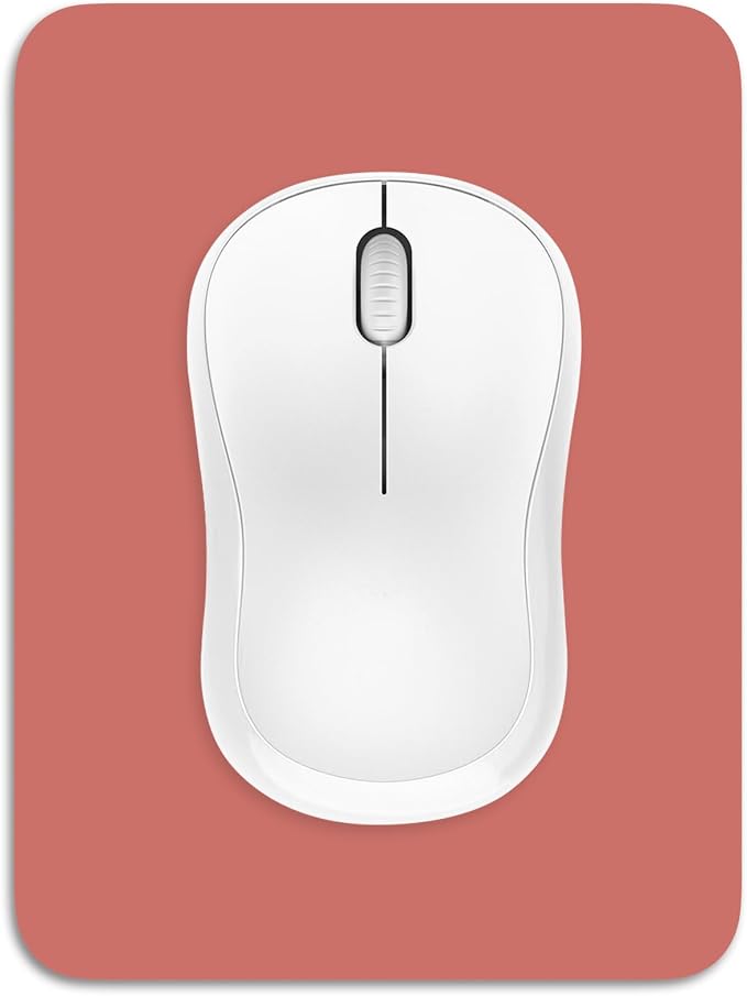 Dapesuom Small Mouse Pad, 6 x 8 Inch Thick Rubber Premium-Textured Non-Slip Portable & Washable Mini Mouse Mat for Women Men Wireless Laptops Keyboard Tray Gaming Computer Office Travel, Indian Red