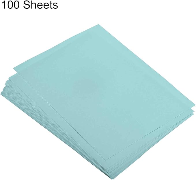 MECCANIXITY 100 Sheets Colored Copy Paper 8.3 x 11.7 Inch Printer Paper 80gsm Light Blue for Office Printing, Document Copying, Invitations, Forms, Art Projects