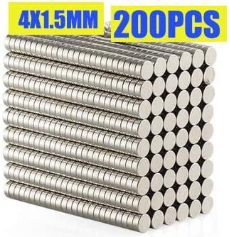 200 Pieces 4 x 1.5mm Small Fridge Decorative Magnets for Whiteboard Refrigerator Kitchen Crafts Office Magnet