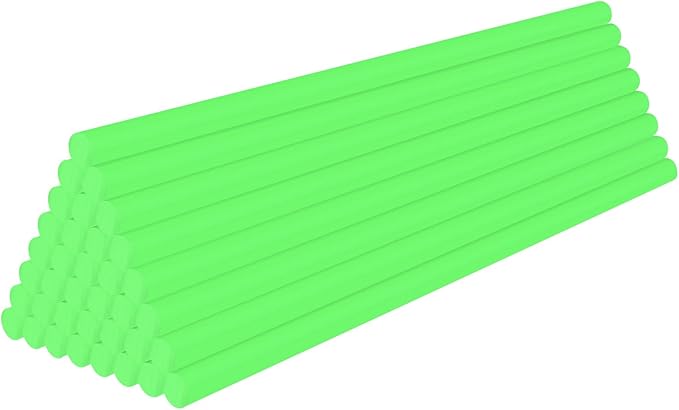 Glow in The Dark Glue Sticks Bulk, 0.27"x8" Hot Melt Glue Sticks for DIY, Art, Crafting, Sealing Wax Stamps, School Gluing Project, Car Dent Repair, 36 PCS