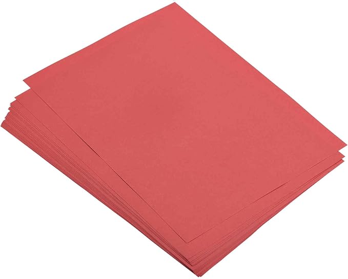 MECCANIXITY 100 Sheets Colored Copy Paper 8.3 x 11.7 Inch Printer Paper 80gsm Bright Red for Office Printing, Document Copying, Invitations, Forms, Art Projects