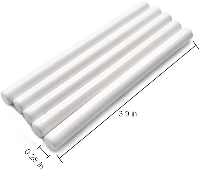 Mini Glue Gun Sealing Wax Sticks for Envelope Wedding Invitation Sealing Decoration Pack of 16 in White