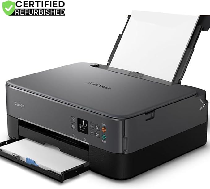 Canon PIXMA TS6420a All-in-One Wireless Color Printer with Print, Scan, Copy, Photo Print & Mobile Functions (Renewed) Bundle with DGE USB Cable + Small Business Productivity Software Kit