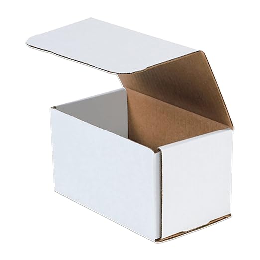 BOX USA Shipping Boxes Small 7"L x 4"W x 4"H 50-Pack - Corrugated Cardboard Box for Shipping, Mailing, Packing, Packaging and Storage
