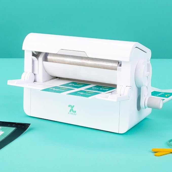 Xyron Creative Station Lite, 3" or 5", Label Maker, Makes Invitations, Handmade Cards, Die Cuts Craft Projects, DIY Craft Supplies, Perfect for Home School Projects & Home Office Accessories (624740)