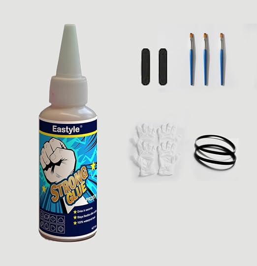 Eastyle Super Glue Gel Clear: 2oz/60ml Large Capacity, Strong All Purpose Adhesive for Plastic Metal Wood Rubber, Waterproof Flexible Non-Yellowing, Instant Bond for Home Repair Crafts, 1 Pack
