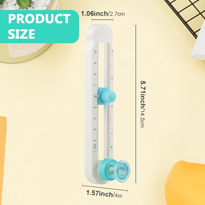 Circle Cutter, Adjustable Any Size 2-20CM DIY Circle Paper Cutter with 4PCS Replacement Blades for Crafts, Come with Bottom Blade Guard, Easy Operation and Smooth Cutting