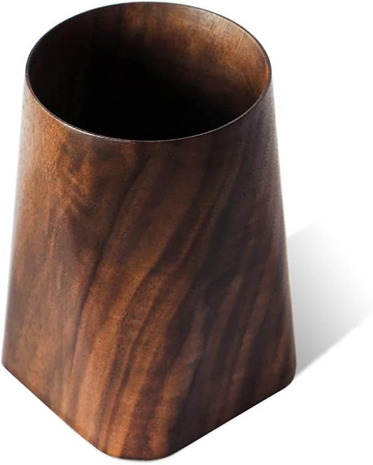 Durable Whole Piece Black Walnut Pencil Wood Pen Holder Wooden Desktop Pencil Cup Office Supplies Organizer Caddy Stand, 75x75x120mm | Wooden Desktop Pencil Cup Office Supplies Organizer Caddy Stand, 75x75x120mm