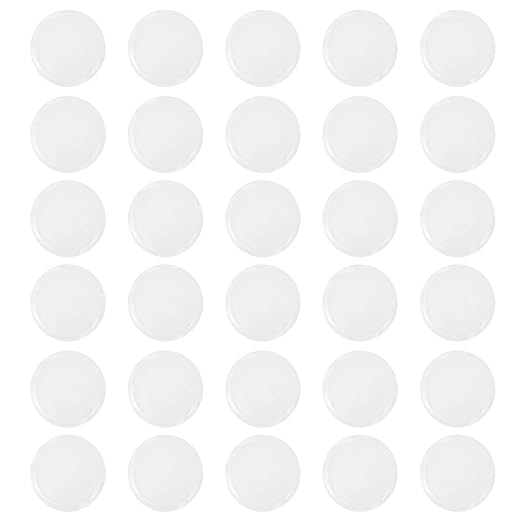 30pcs Round Putty Stickers Made of Silica Gel for Wall Protection and Impact Absorption, Practical Round Gel Stickers for Office and Home Use