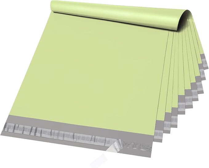 Metronic Poly Mailers 14.5X19 100PC, Strong Adhesive Shipping Bags for Clothing, Waterproof and Tear-Proof Shipping Envelopes, Packaging Bags Mailers Poly Bags, Avocado Green | Self Seal Mailers Poly Bags Shipping Envelopes Tear-resistant Waterproof Ma...