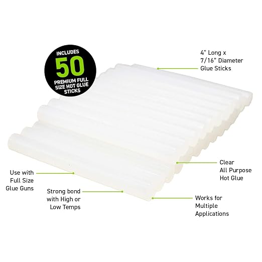 Surebonder Full Size All Purpose Clear 4" Hot Glue Sticks - DT-50,50 Count (Pack of 5)