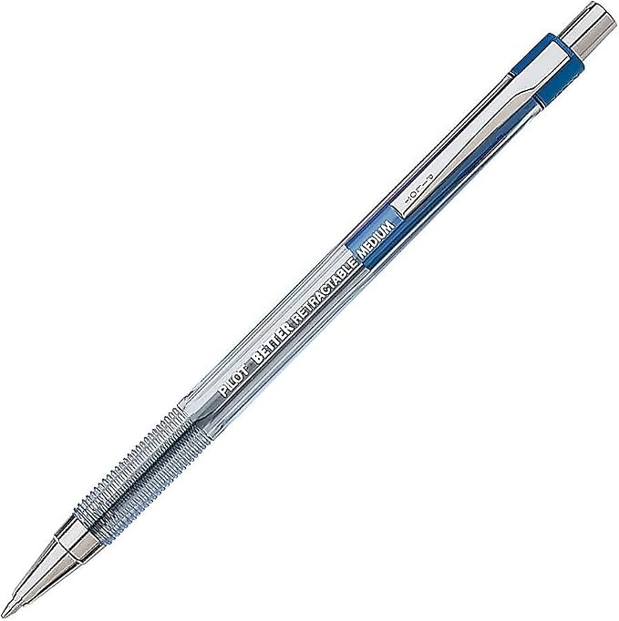 PILOT The Better Ball Point Pen Ballpoint Pens, Blue Ink, 12-Pack