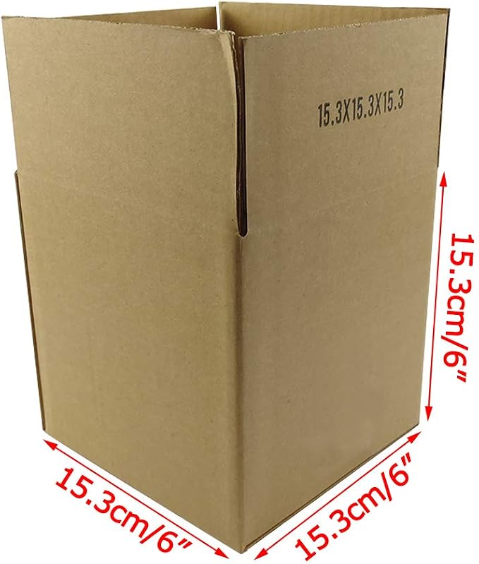 Edenseelake Cardboard Boxes 6 x 6 x 6 inches Small Shipping Boxes, 25 Pack