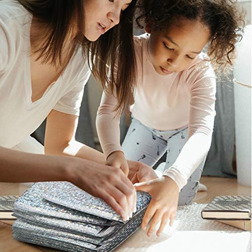 Outus 30 Pcs 7 x 11 Inch Holographic Bubble Mailers Waterproof Padded Shipping Envelopes Cute Bubble Padded Self Sealing Cushion Envelopes for Mailing Shipping Packing