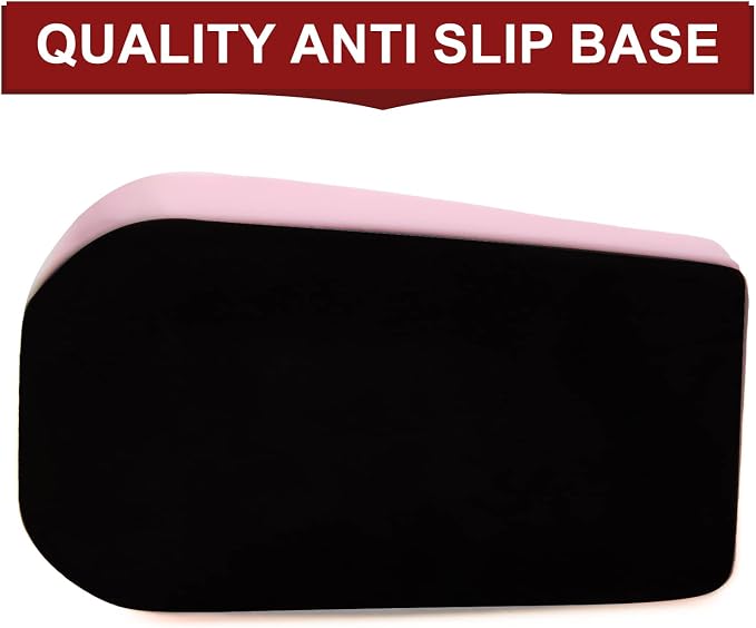 1Pcs Desktop Tape Dispenser with Weighted Nonskid Base, Pink | [Tape not Included] [Adhesive Roll Holder]
