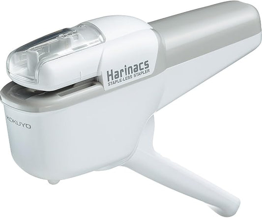 Kokuyo Stapleless Stapler, Harinacs Handheld Staple-Free, Up to 10 Sheets No Staple Binding, Portable Compact Holeless Stapler, White, Japan Import (SLN-MSH110W)