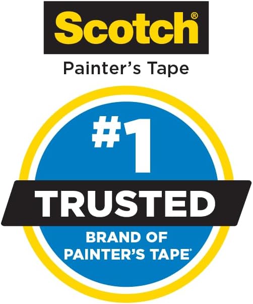 Scotch Delicate Surfaces Painters Tape, 0.94 in x 60 yd, Damage-Free Painting Prep, Protect Delicate Surfaces, UV & Sunlight Resistant, Solvent-Free Adhesive, Indoor Masking Tape, 1 Roll (2080EL-24E)