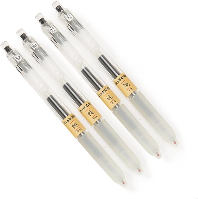 czxwyst X97 Retractable Gel Ink Pens 0.5mm Fine Point (Black Color 12-Pack)