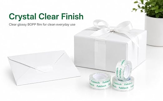 Crystal Clear Tape Refills for Dispenser, 3/4 Inch x 1000 Inch, 1 Inch Core, 24Rolls Pack, Multi-Purpose Transparent Stationery Tape for Home, School, Office, Craft & Daily Use