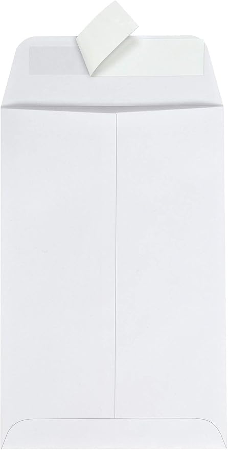 Quality Park 6 x 9 Catalog Envelopes with Self Seal Closure, for Mailing, Storage and Organizing, 28 lb. White Wove, 100 per Box (QUA44182)