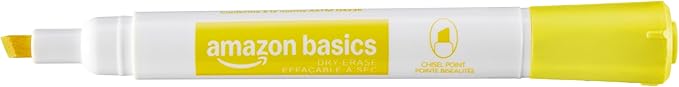Amazon Basics Low-Odor Dry Erase Whiteboard Markers, Fine Tip, Quick-Dry, 4 Assorted Colors, 36-Pack