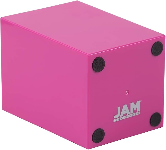 JAM PAPER Plastic Pen Holder - Fuchsia Pink - Desktop Pencil Cup Sold Individually