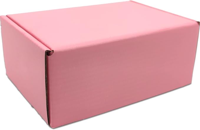 6x4x2 Shipping Boxes Set of 75, Pink Mailer Corrugated Cardboard Box | for Packaging, Literature, Packing, Mailing, Storage, Small Business, Moving, Gift, Supplies, Quick Fold, Tab Locking