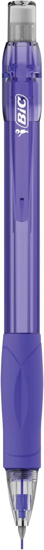BIC Velocity Mechanical Pencils with Colored Leads, Medium Point (0.7 mm), 6-Count Pack, Perfect for Drawing and Journaling (MV7CP61-AST)