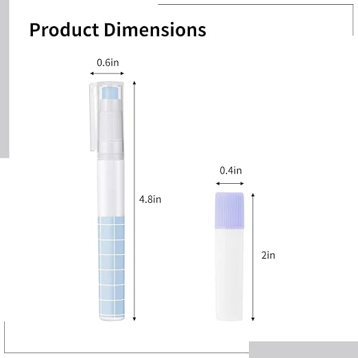 Glue Stick Refills for Pen-Style Adhesive, 11 Packs Replacement Cartridges, Grid Pattern Design, Pastel Colors, Compatible with Standard Pen-Style Glue Applicators