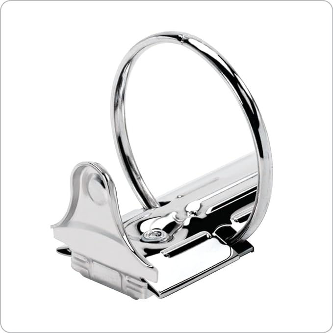 Cardinal 3 Ring Binder, 3 Inch Performer ClearVue Binder, Round Rings, 625-Sheet Capacity, Customizable ClearVue Covers, PVC-Free, White (67524)