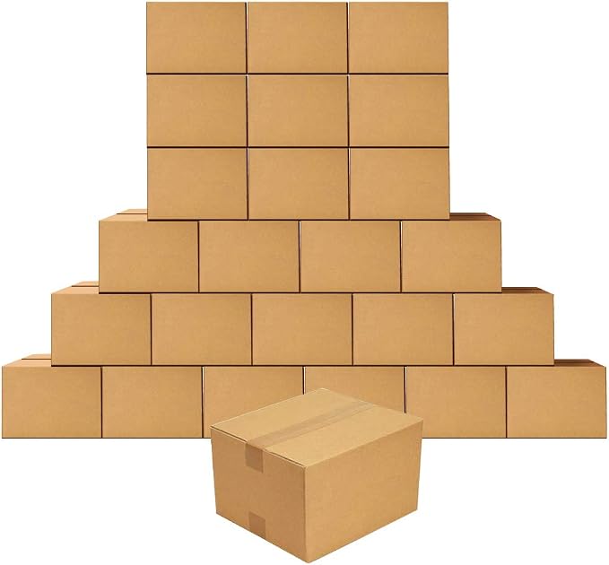 Edenseelake Shipping Boxes 9 x 6 x 4 inches Corrugated Cardboard Boxes for shipping Package, 25 Pack
