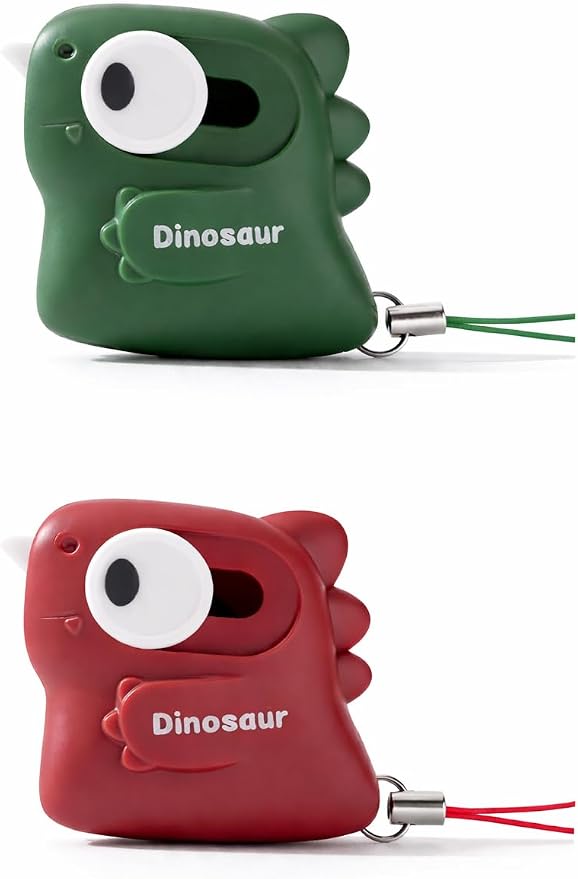 2 Pack Ceramic Box Cutter, Retractable, Mini, Cute, Box Opener, Built-In Magnetic, Small Box Cutter, Safe for Kids, Package Opener with Lanyard for Home, Office (red/green)